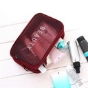 مجموعة شنط وتربروف منظمه للميكب وادوات العناية بالشعر والبشرة 3 قطع بمقاسات مختلفة