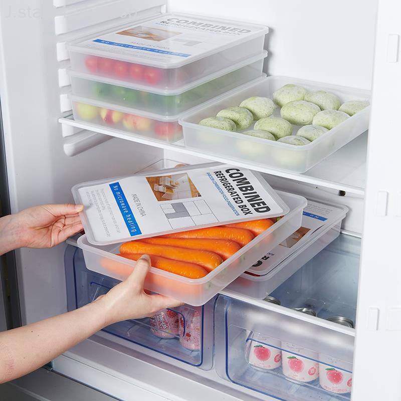 طقم علب 7 قطع لتنظيم وحفظ البقوليات والطعام والخضروات بمقاسات مختلفة