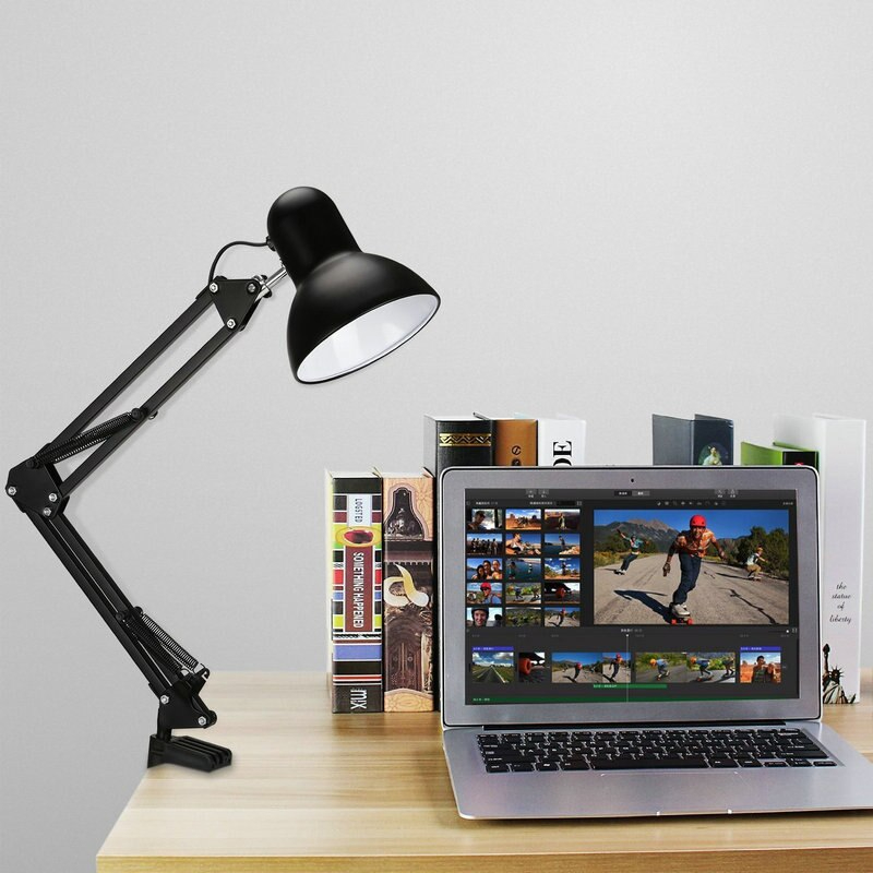 Desk &amp; Office Lamp with Fixing Clamp &amp; Stretchy Arm