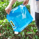 جركن مياه قابل للطي للتخييم والرحلات والبحر والسيارة بغطاء ويد لسهولة الحمل 10 لتر