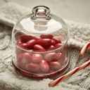 بونبونيرة شيك للحلويات والكيك والكوكيز والكاندي غطاء زجاج شفاف ‏