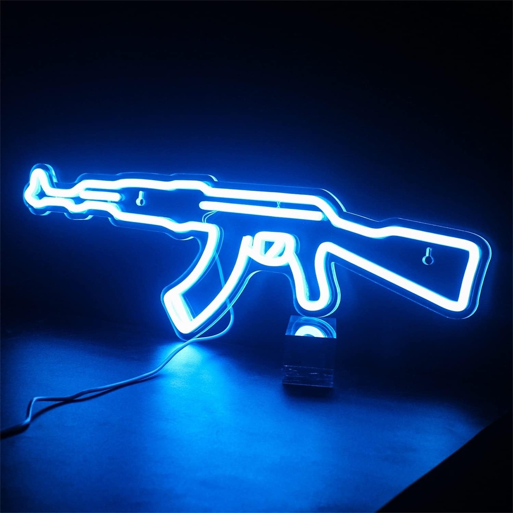 AK47 Gun Neon Led Light Sign Art Decor