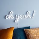 Oh Yeah Neon Led Light Sign Art Decor