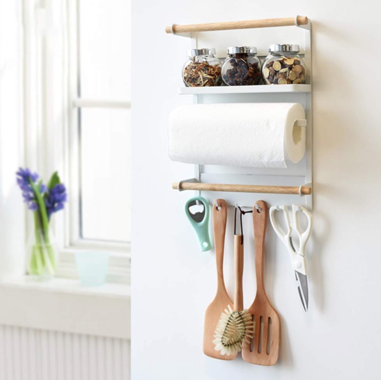 منظم وحامل جنب ثلاجة 3 دور و7 هوك معدن تثبيت مغناطيس قوى