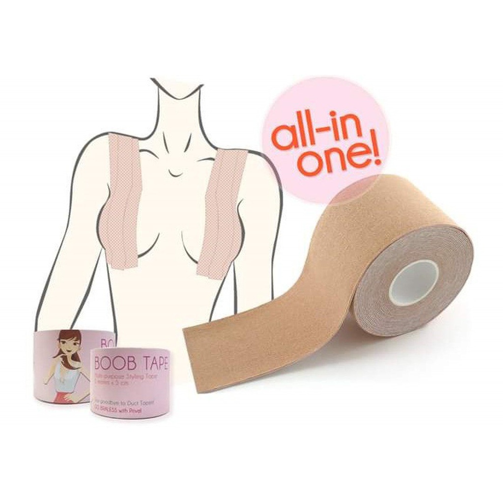 شريط لاصق غير مرئي لرفع الثدي وتربروف بدون الحاجه لارتداء حمالات