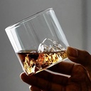 مج الجبل الجليدي لشرب وتقديم العصائر والمشروبات من الزجاج الشفاف