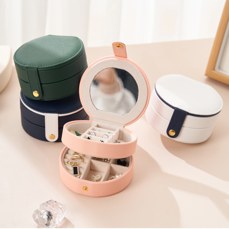 علبة تنظيم المجوهرات والاكسسوارات دورين بمرايا لشنط اليد والسفر