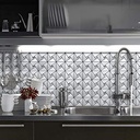 ورق حائط وتربروف ثري دي شكل مرايا بلزق دبل فيس قوي لتجديد الديكور