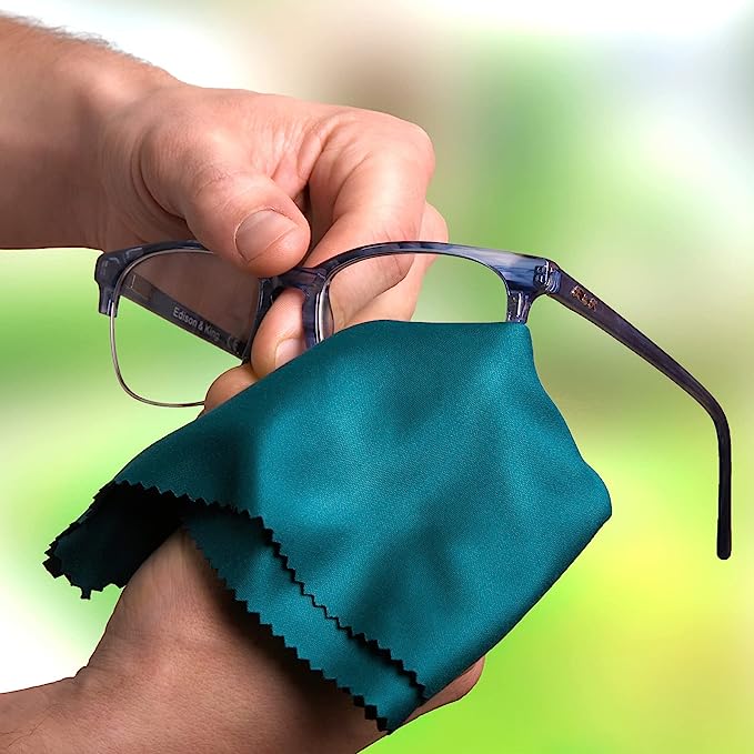 منديل مايكروفايبر لتنظيف النظارات الطبية والشمسية والعدسات
