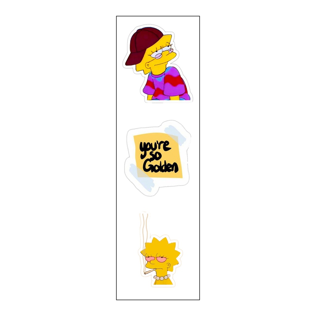 The Simpsons Vinyl Sticker Pack Reusable &amp; Waterproof
