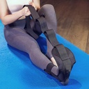 حزام تمديد رياضي لتمارين القدم والساق 6 فتحات لقياس المرونة واللياقة البدنية