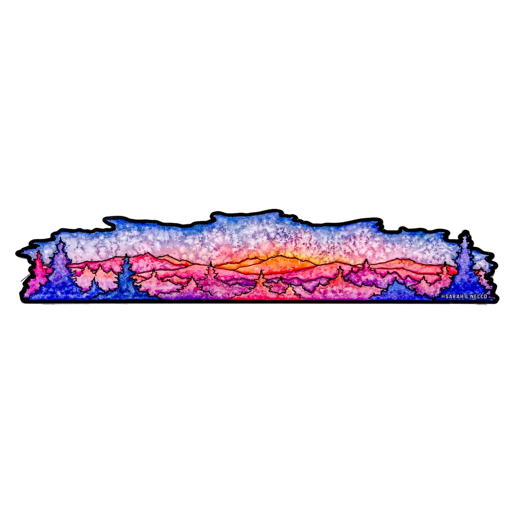 Himalayas Mountains Vinyl Sticker Reusable &amp; Waterproof For Water Bottles