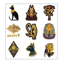 Pharaoh Vinyl Sticker Pack Reusable &amp; Waterproof