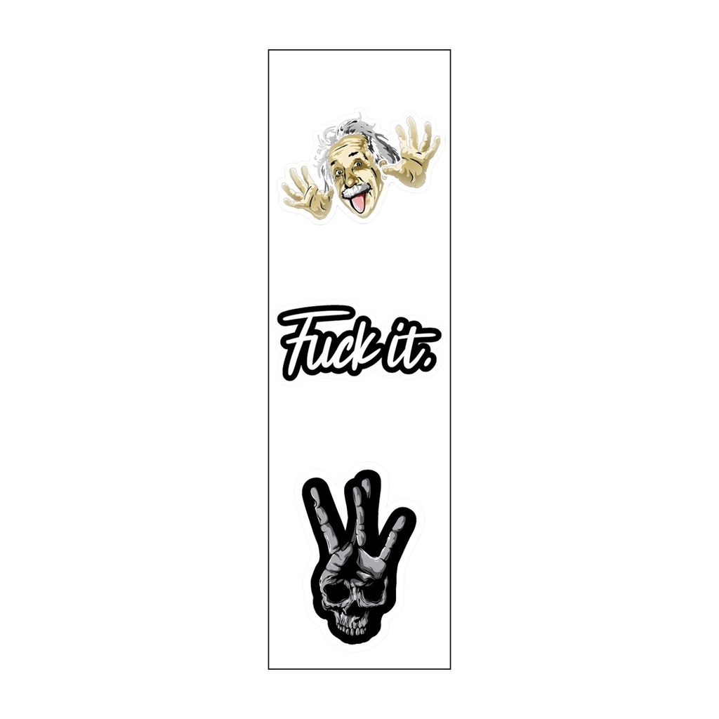 Geniuses Vinyl Sticker Pack Reusable &amp; Waterproof