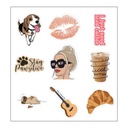 Coffee Addicts Vinyl Sticker Pack Reusable &amp; Waterproof