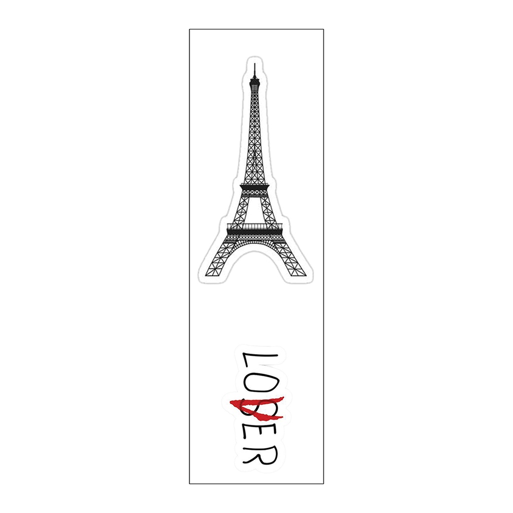 Eiffel Tower Vinyl Sticker Pack Reusable &amp; Waterproof