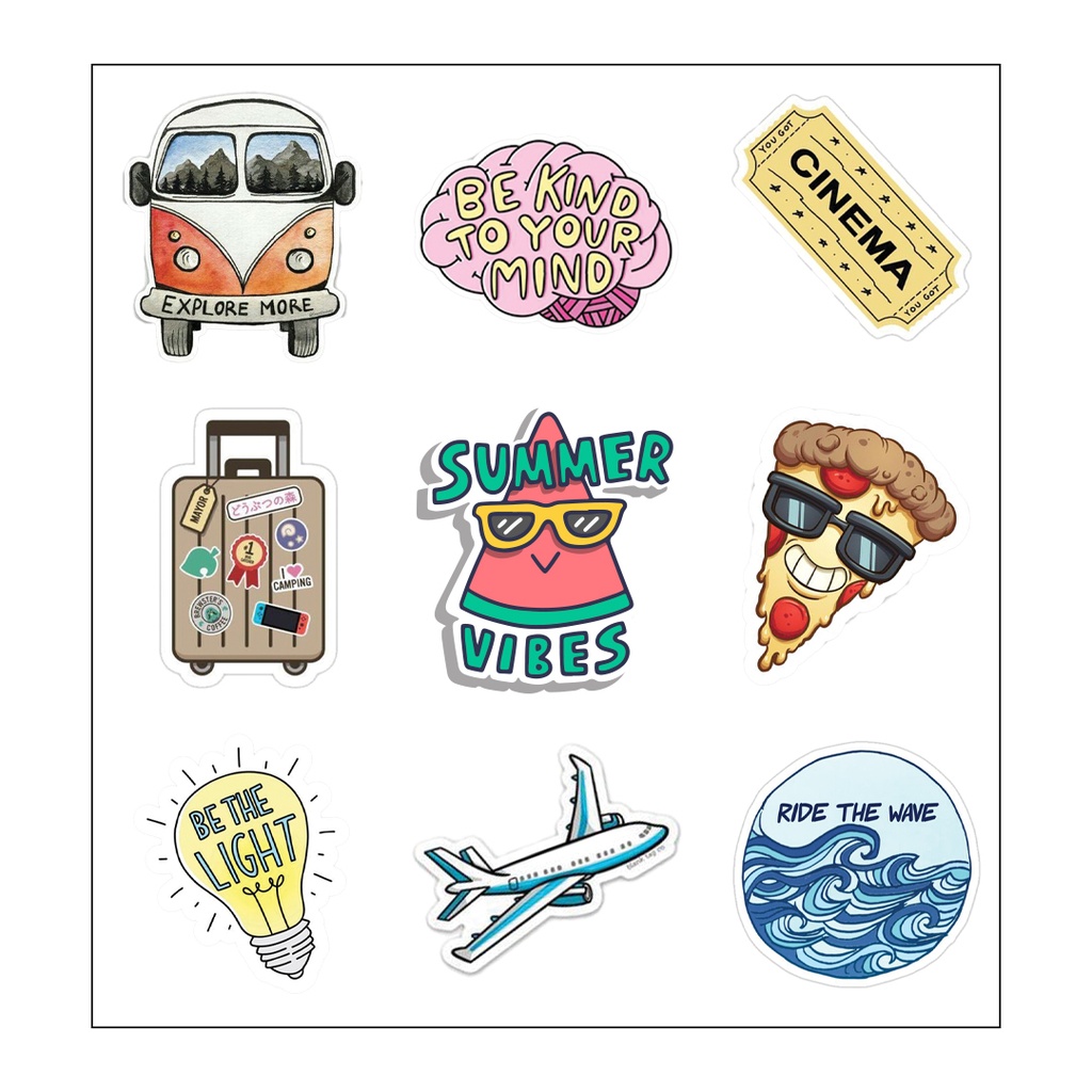 Be Kind To Your Mind Vinyl Sticker Pack Reusable &amp; Waterproof