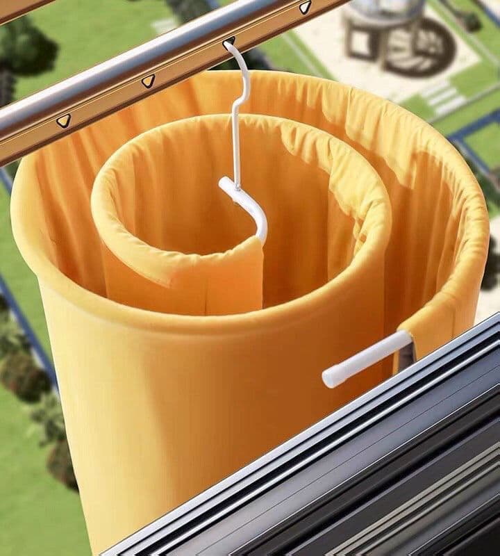 منشر شماعة دائري للملاية واللحاف والبطاطين لتجفيف سريع