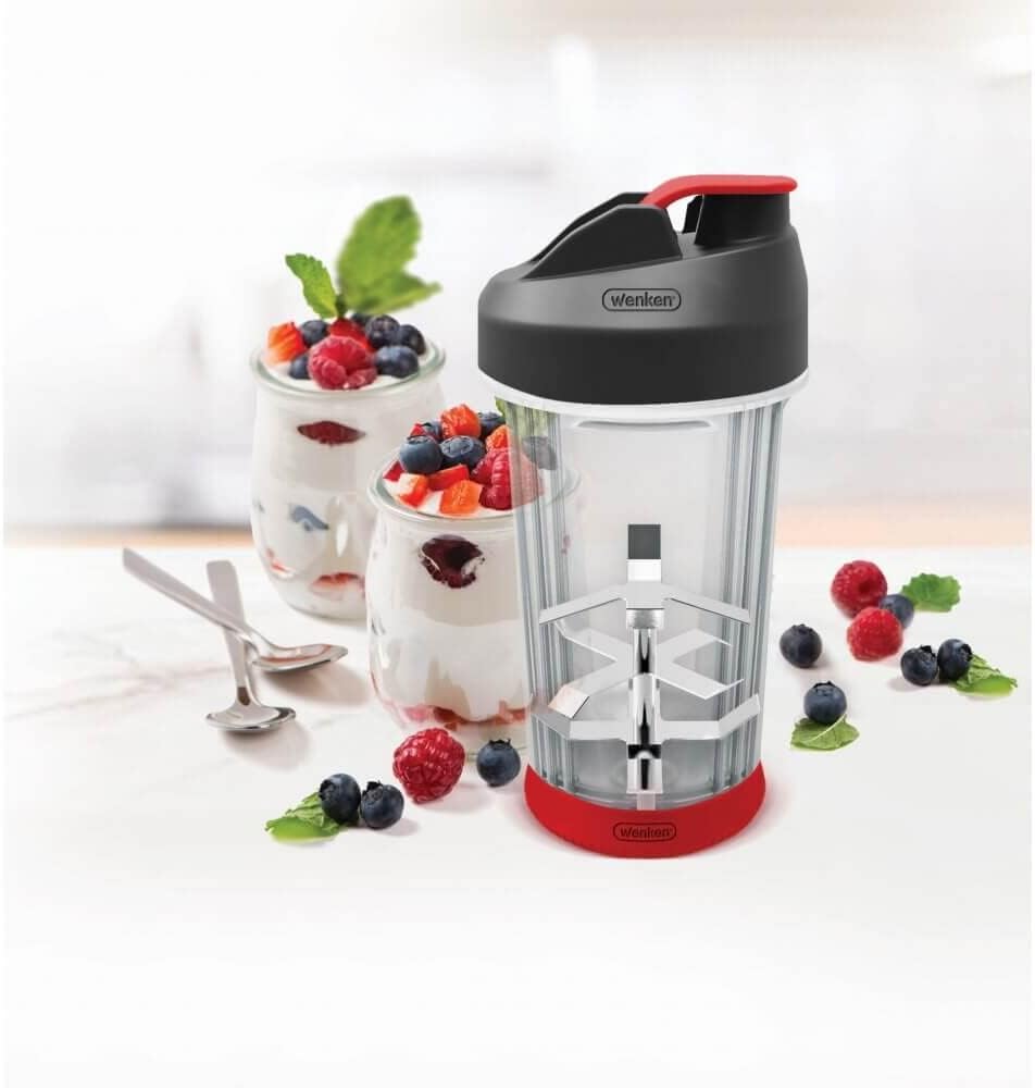 خلاط ومج يدوي محمول للفواكه والخضروات للجيم والديتوكس مناسب للسفر والخروج