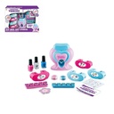 لعبة شنطة طلاء الأظافر 14 قطعة بألوان مانكير وجليتر واستيكر برسومات مختلفة للبنات