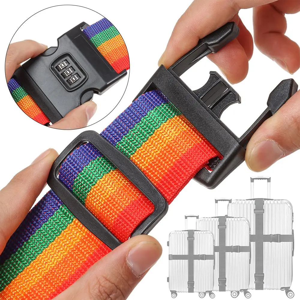 حزام شنط السفر برقم سري للأمان ومنع السرقه ولتمييز الشنط بسهولة