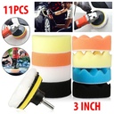 مجموعة تلميع وتنظيف السيارات 11 قطعة تتصل بالشانيور لإزالة الشحوم والأتربة قابلة للغسيل لإعادة الأستخدام