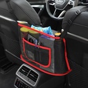 شبكة تنظيم سيارة 2 جيب تثبت علي ظهر الكرسي بحزام سهلة الفك والتركيب والتنظيف