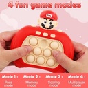 لعبة بوب ايت الكترونية علي شكل سوبر ماريو صوتية ومضيئة ب 4 مستويات للكبار والصغار