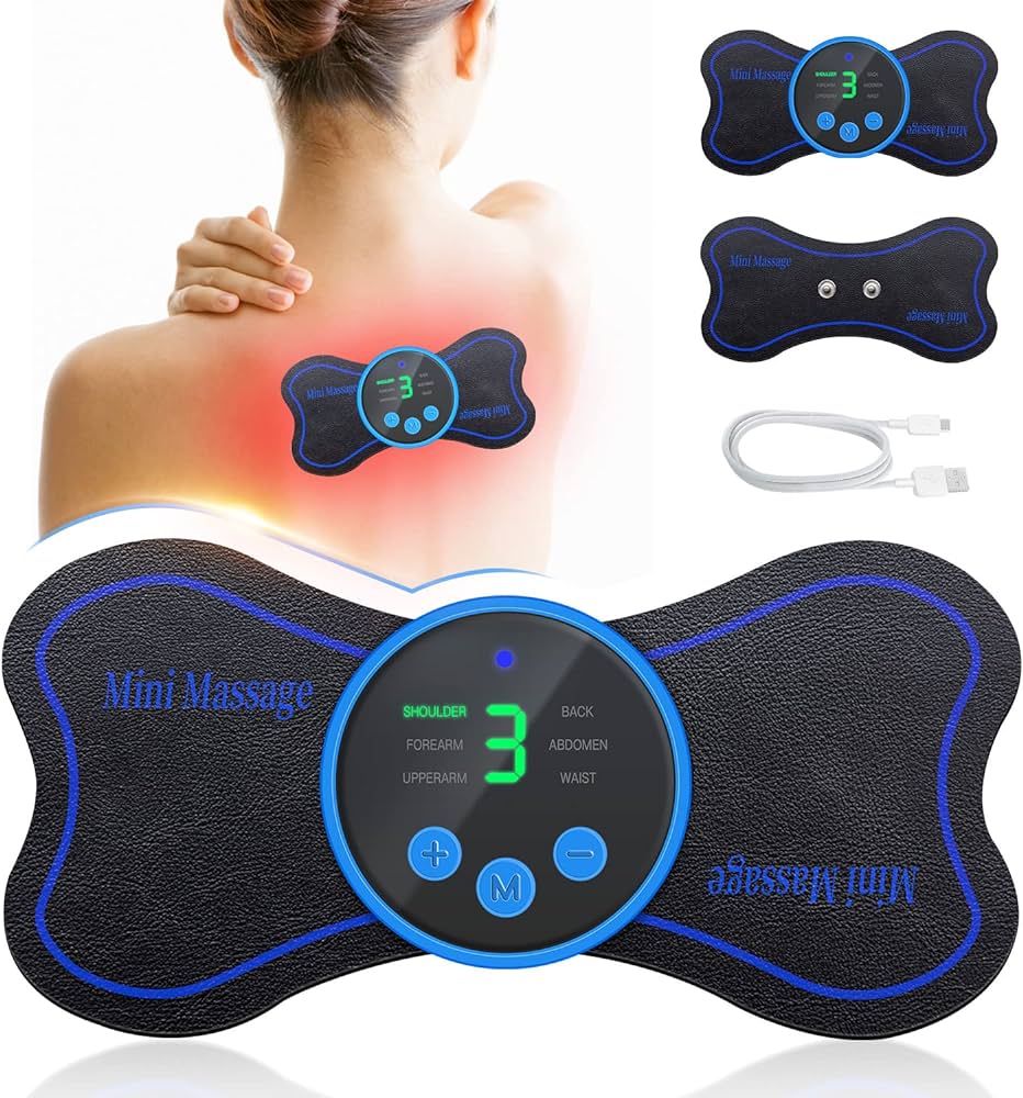 جهاز تدليك ومساج ميني للجسم ب 8 اوضاع يساعد علي الراحة والتخلص من الآلم الظهر والرقبة