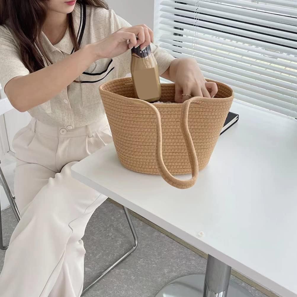 شنط هاند ميد للخروج والرحلات والبحر بيد طويلة بالوان مختلفة