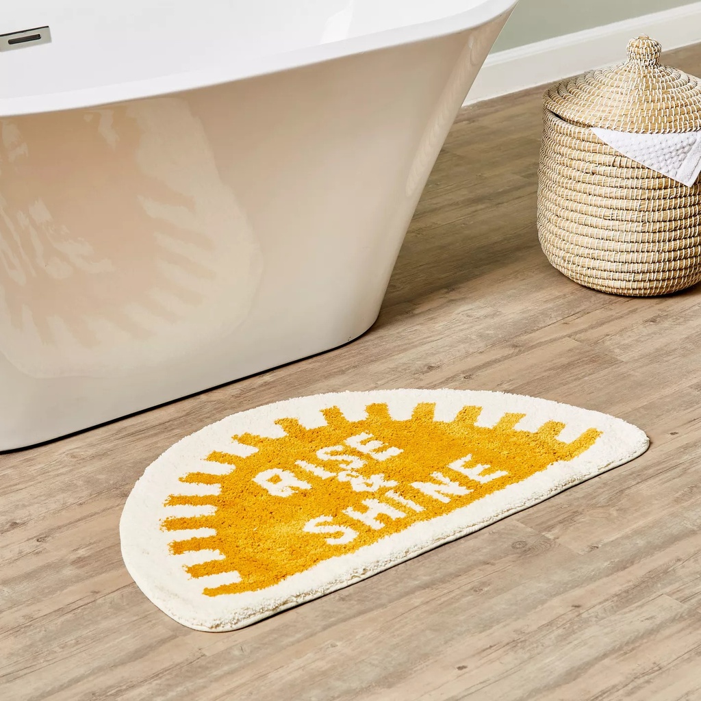 Rise &amp; Shine Fluffy Bedroom &amp; Bathroom Rug
