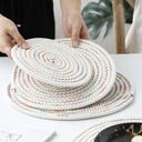 طقم كوسترات هاند ميد 4 قطع بمقاسات مختلفة لحمل الاكواب والحلل للسفرة والمطبخ