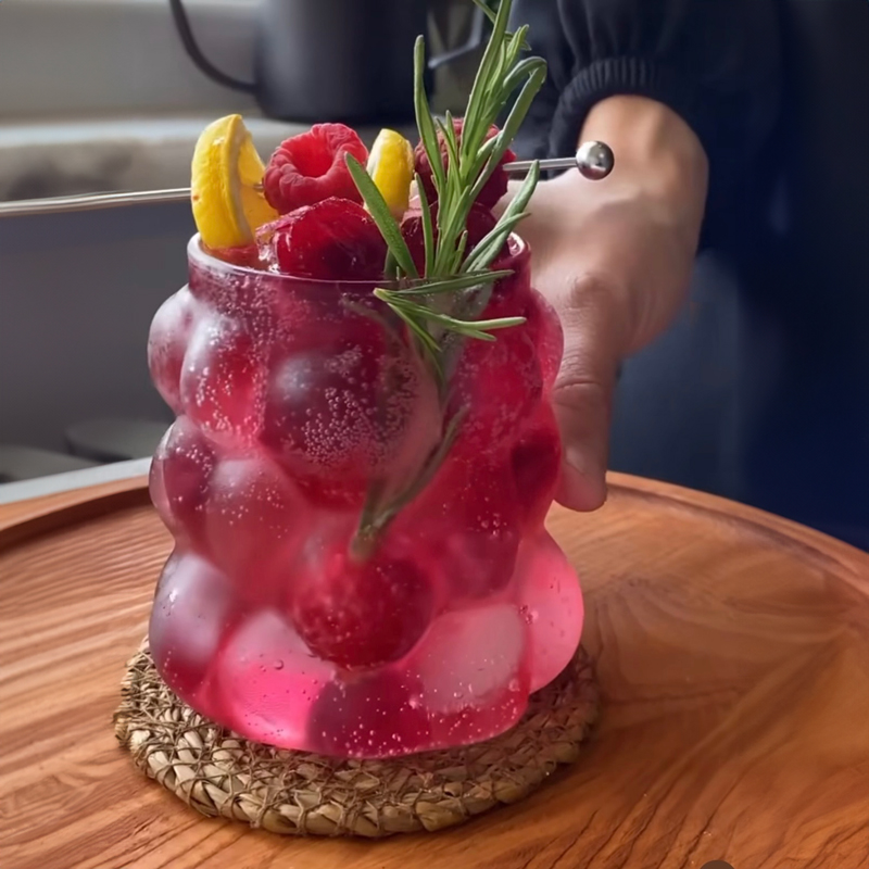 مج بابلز 350 ملي زجاج شفاف لشرب النسكافيه والايس كوفي