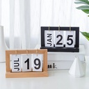 تقويم خشبي باليوم والشهر لتجديد ديكورالمنازل والمكاتب