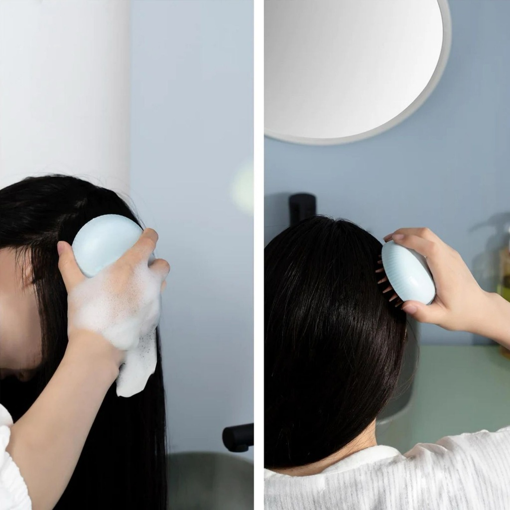 فرشة مساج و تدليك الرأس سيليكون لتنشيط الدوره الدمويه والعناية بالشعر وللمساعدة علي تقليل التساقط وسرعة التطويل