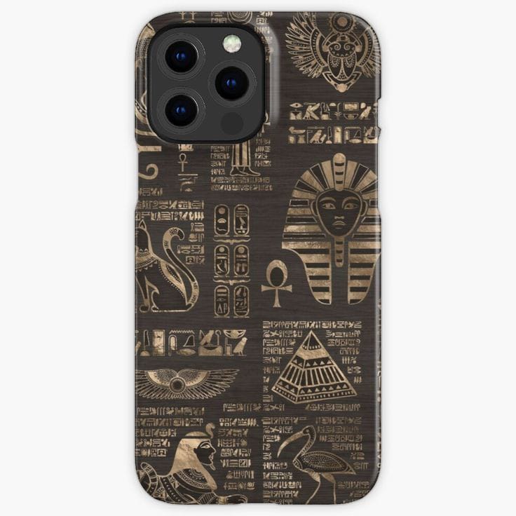iPhone 14 Pro Protective Egypt Pharaoh Design Case