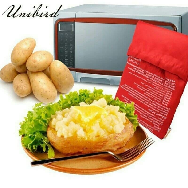 كيس شوي البطاطس في الميكروويف في 4 دقائق
