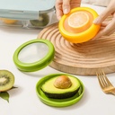 علبة ميني لحفظ نصف ثمار الفواكه والخضروات كالليمون والطماطم فريش بغطاء شفاف لسهولة رؤية المحتويات