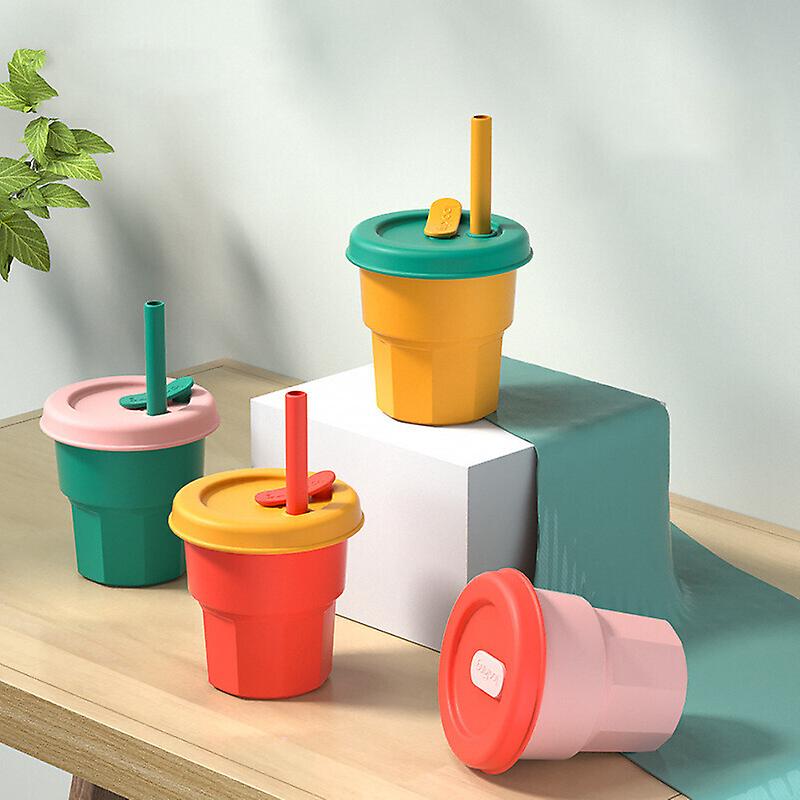 مج سيليكون 400 ملي بشاليموه وغطاء محكم الغلق للعصائر والمشروبات الساخنة بألوان مختلفة