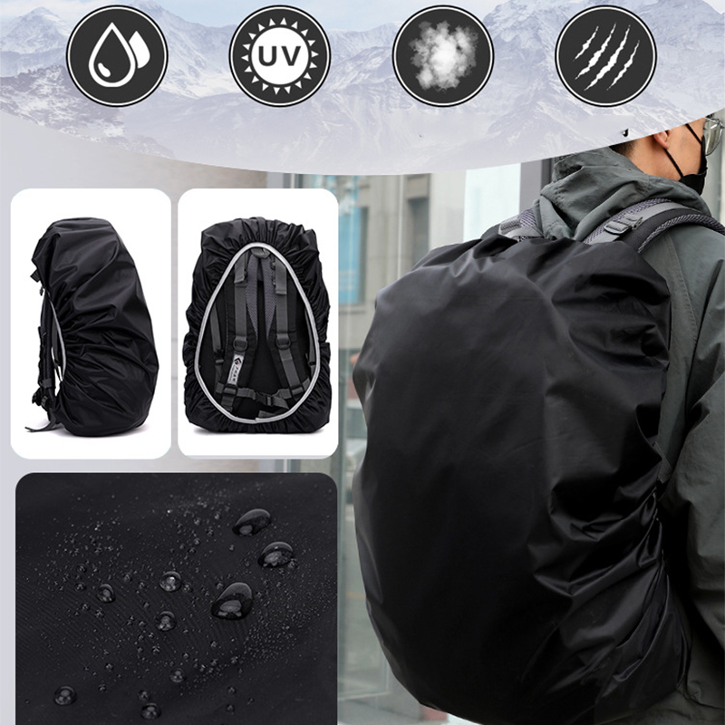 كفر شنطة الظهر وتربروف للحماية من الأمطار والأتربة بأستيك لضمان الثبات للرحلات والتخييم والسفر