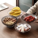 طبق اكليريك بقاعدة قابلة للفك لحمل وتقديم الفواكه والمكسرات والشوكولاتة للضيوف بشكل شيك