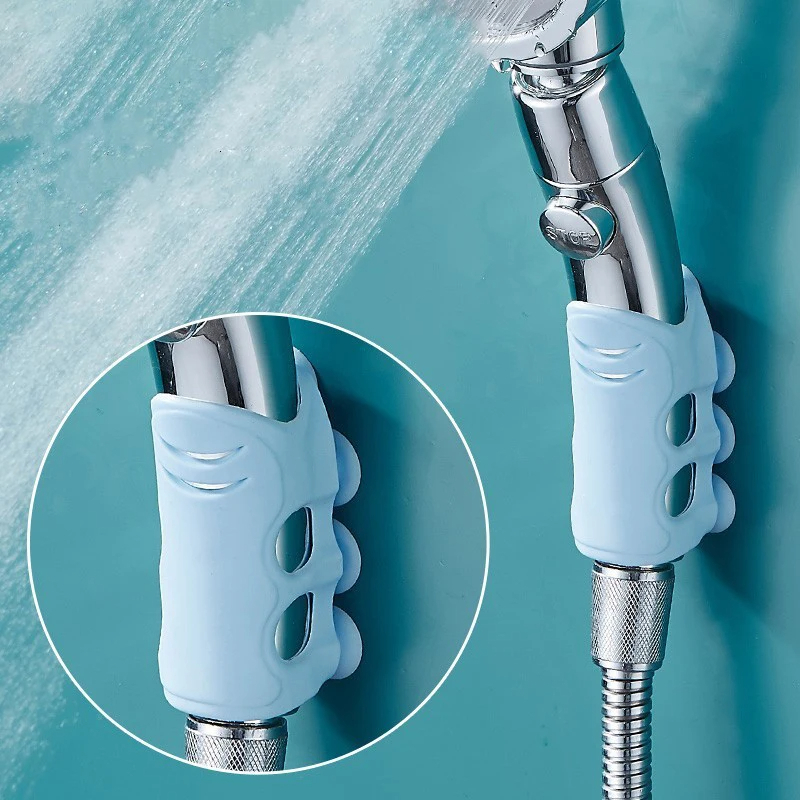 حامل وماسك سماعات الدش سيليكون يثبت علي الحوائط بدون حفر وتخريم