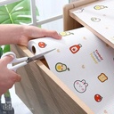 رول بطانة 2 متر وتربروف برسومات مختلفة للأرفف والأدراج مانعة للانزلاق قابلة للقص والغسيل