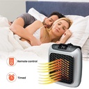 دفاية كهربائية محمولة 800 واط بدرجات حرارة مختلفة وشاشة تاتش وتايمر وريموت كنترول للتحكم عن بعد