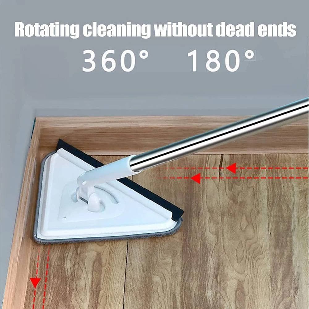 مساحة تراب وشرشوبة وزجاج 3في1 ذات الذراع الطويل لتنظيف جميع الأسطح والأماكن الصعبة