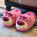 لكلوك الدب لوتسو للأطفال فرو مبطن لتدفئة الرجل والتغلب علي برد الشتاء بنعل جلد مريح