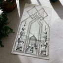 سجادة صلاة قطيفة ناعمة بسكوتش لسهولة الطي للحمل في شمط السفر والخروج