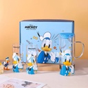 طقم بطوط شفشق 1200 ملي زجاج بمصفاه استانليس ستيل مع 2 كوب لشرب وتقديم المشروبات والعصائر للضيوف