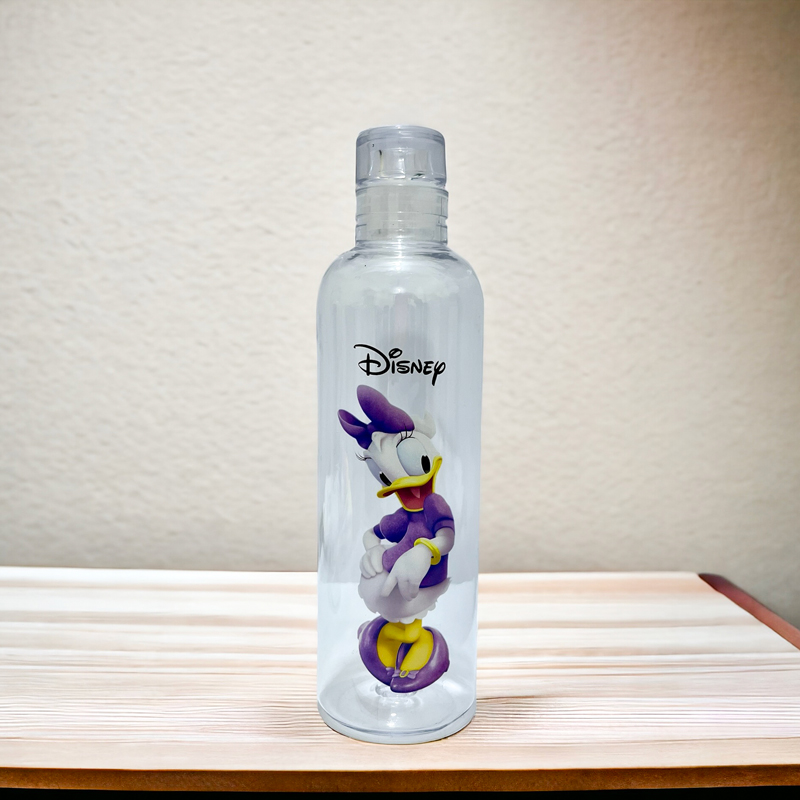 زجاجة مياه زيزي 580 ملي اكيليريك شفاف بغطاء محكم الغلق للمدارس والجيم والخروج والرحلات