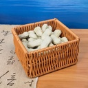 باسكت رتان حامل ومنظم لأدوات الميكب والعناية بالشعر والبشرة والمطبخ والحمام